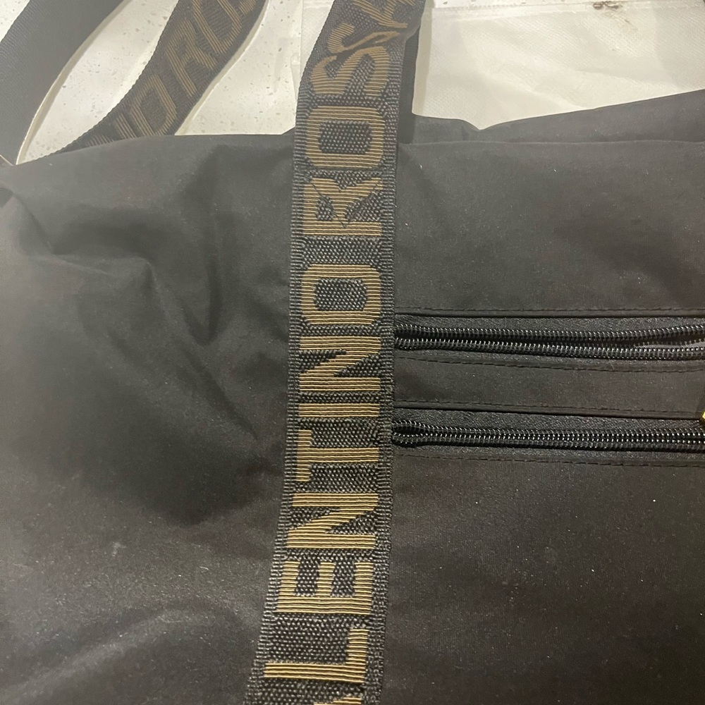 Valentino Black Duffel Bag with Smooth Finish